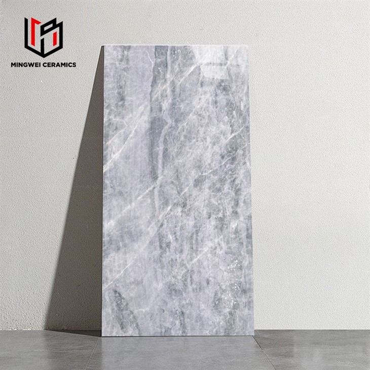 Carrara White Glossy Marble Porcelain Tiles