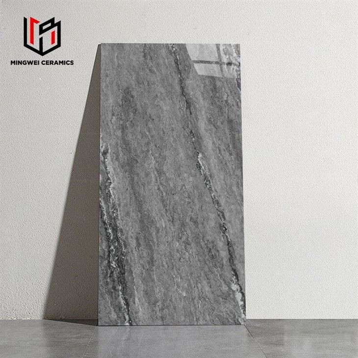 Carrara White Glossy Marble Porcelain Tiles