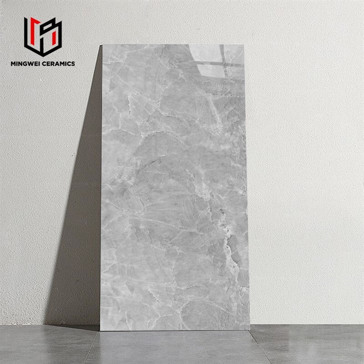 Carrara White Glossy Marble Porcelain Tiles