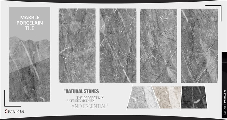 Glossy White Marble Porcelain Tiles