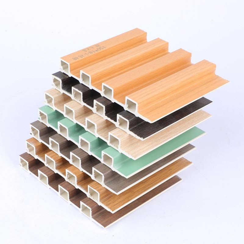 ہلکے رنگ کا لکڑی کا اناج ڈبلیو پی سی وال پینل