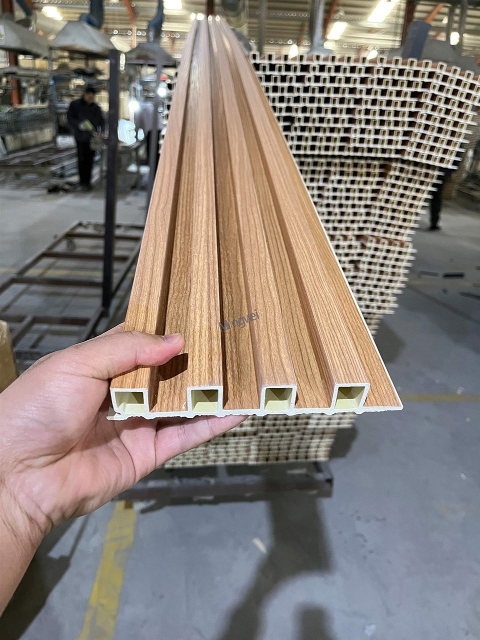Light Colored Wood Grain WPC Wall Panel factory