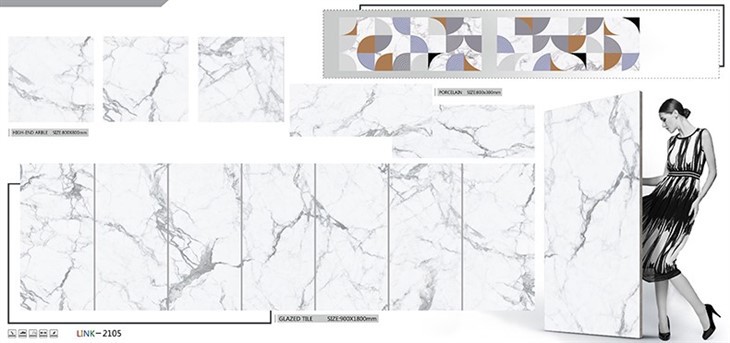 Luxury White Glossy Polished Ceramic Tile Floor And Wall