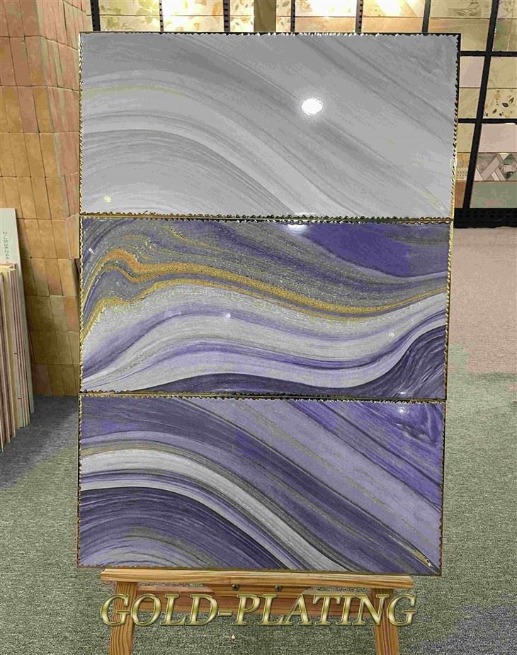 رینبو سنہری چینی مٹی کے برتن چمقدار ٹائلیں