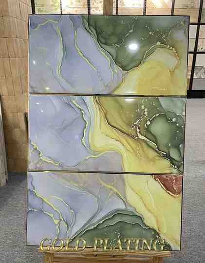 Rainbow Golden Porcelain Glossy Tiles